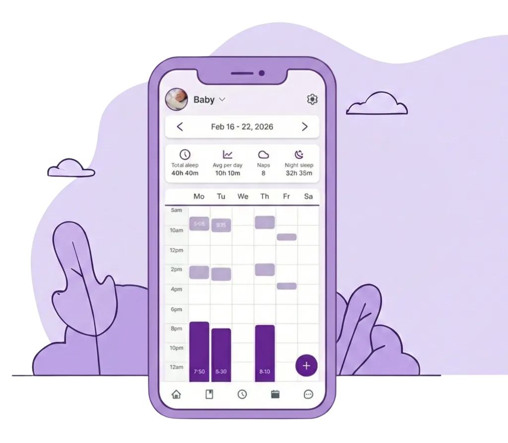 Napify weekly insights interface on a phone